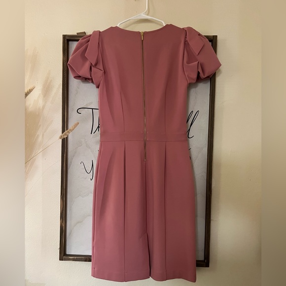 Rachel Parcell bow shoulder puff sleeve dress - Picture 6 of 8